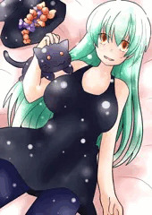 もうすぐハロウィンなので魔女っぽい女の子