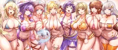 ぽっちゃり水着ハーレム