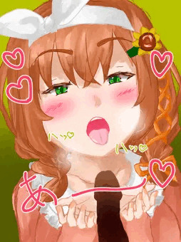 hnmhmwrの口に射精してもぐもぐしてもらう絵