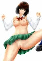泣きながら、おまんこをさらけ出すJK