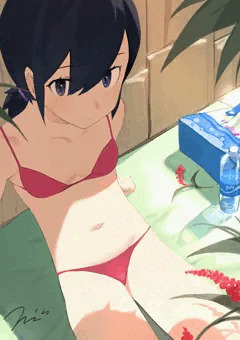 プールサイドにて