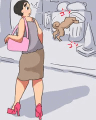 汚いゴミ捨て場で