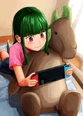 お気に入りのクッションでゲーム