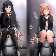 リク絵　（雪ノ下雪乃、由比ヶ浜結衣スカ絵）
