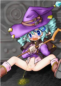 魔女っ子路地裏おしっこ