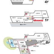 上に落ちる