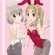 バイトの2人（バニースーツ）