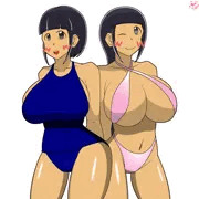 立ち絵並べ3(まちこと華子)