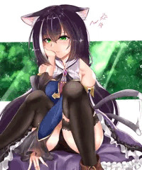 不機嫌そうな子猫