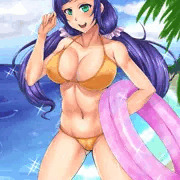 「はよぉ一緒に泳ごうやぁ！」