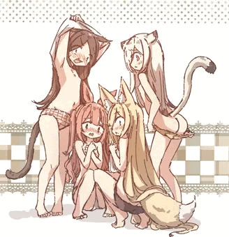 けもみみたち　着替えのぞき