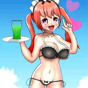 【アビホラ差分】水着夕張