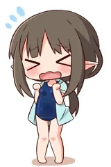 スク水モブロリエルフちゃん