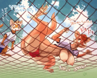 アスレチックでおっぱいチャレンジ