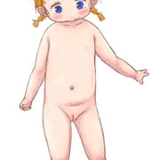 練習金髪女児。