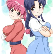 らんまとあかねの乳合わせ！