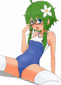メガネニーハイ横須賀女子海洋学校指定水着スーちゃん