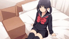 制服ニーソ