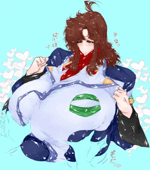 部下に頼まれ乳を揉ませているものの、自身の魅力に無自覚な魔乳さん