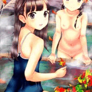 秋のスク水温泉