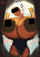 爆乳を水着にねじ込む水球選手