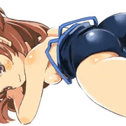 スク水寝そべり