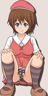 しゃがみガール