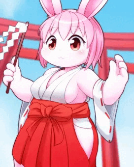 ぽっちゃりうさ巫女