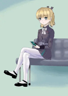 淡々と電子軍人手帳を眺めるななみん