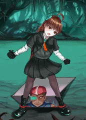 ラムダvsレンジャー女拘束差分