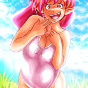 5期猫娘　水着とおっぱい④
