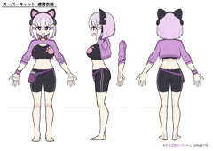 スパにゃん 三面図