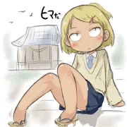 田舎の神社の娘さん