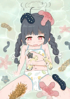浜辺でふれあいミユちゃん