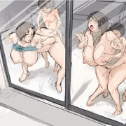 ガラス越し