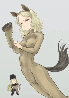 馬コスプレをしているうちのオリジナルキャラ