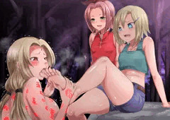 綱手姫足舐め❤