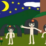 夜の全裸