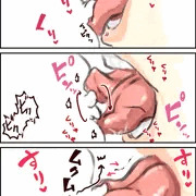 謎の突起を舌で責める絵の練習