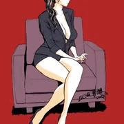 スーツらくがき