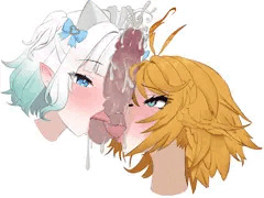 Doki×Mint Kiss&Blowjob Sandwich