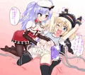 おへそを重点的にくすぐられるハンスちゃん