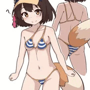 イズナ…！水着おかしいよ！？