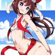 正装アレンジ水着のネリー・ヴィルサラーゼさん