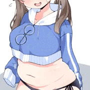 水着モエの腹肉