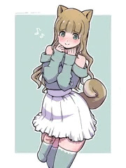 ふたなり絶対領域を見せつけるあざとい柴犬ちゃん
