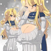 胸開きタートルネック