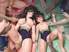 市民プールで輪姦された肉便器姉妹