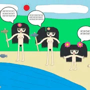 湖の魚捕り