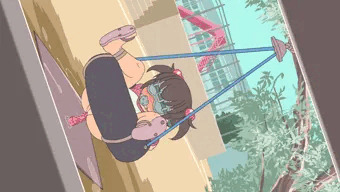 タイヤブランコくるくるー　ミニアニメできあがり！